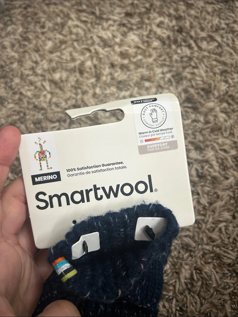 Smartwool Isto Hand Warmer Deep Navy NWT